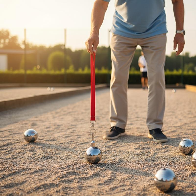 Bocce Ball Lawn - Tragbarer magnetischer Boccia-Kugelsammler, Wurfball-Recycling-Gerät, praktischer Kugelsammler