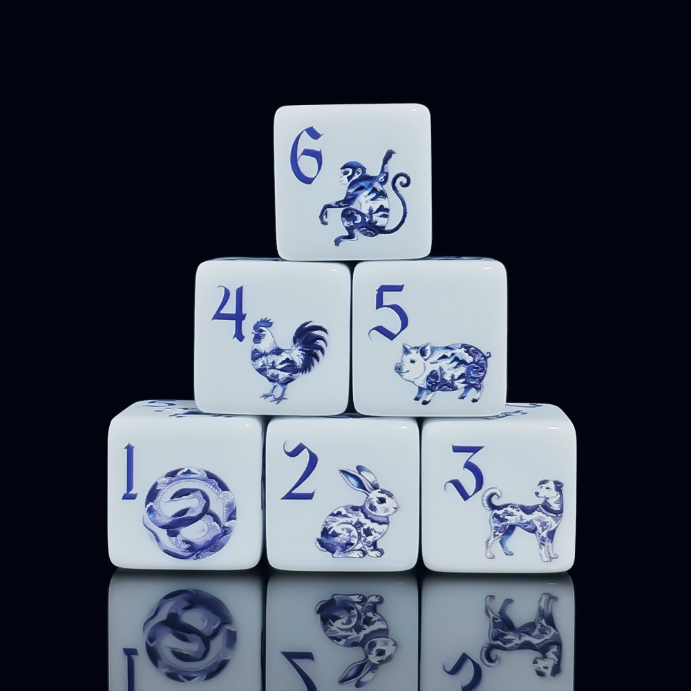 12 Stück 16MM D6 bedruckte Acr – Zodiac Party Games Bewertung und Preis