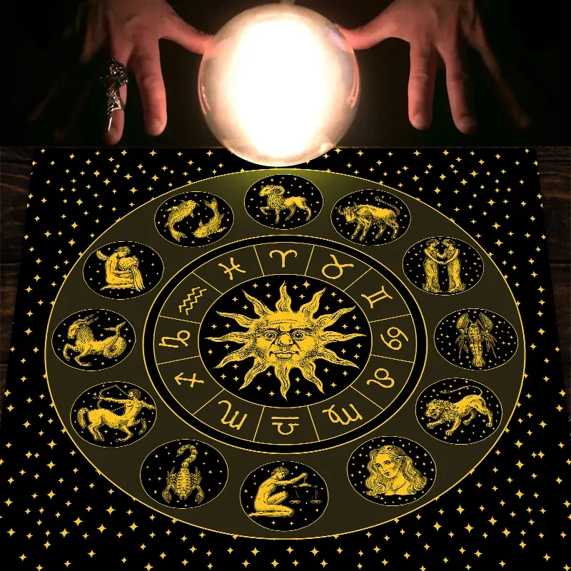 Tarot-Tuch Gold Sonne Tierkrei – Zodiac Party Games Bewertung und Preis