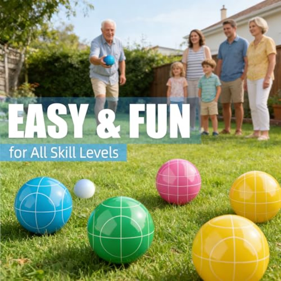 Boccia-Set für Garten und Stra – Bocce Ball Lawn Bewertung und Preis