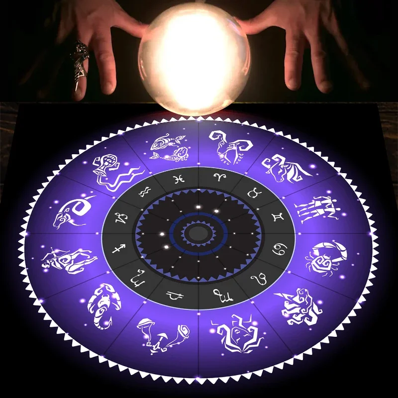 Tarot-Tuch Lila Tierkreisrad S – Zodiac Party Games Bewertung und Preis