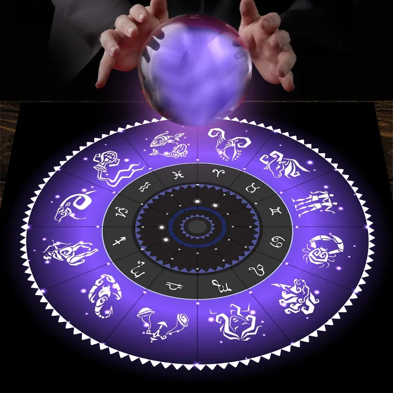 Tarot-Tuch Lila Tierkreisrad S – Zodiac Party Games Bewertung und Preis