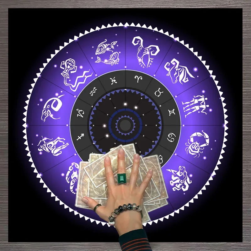 Tarot-Tuch Lila Tierkreisrad S – Zodiac Party Games Bewertung und Preis