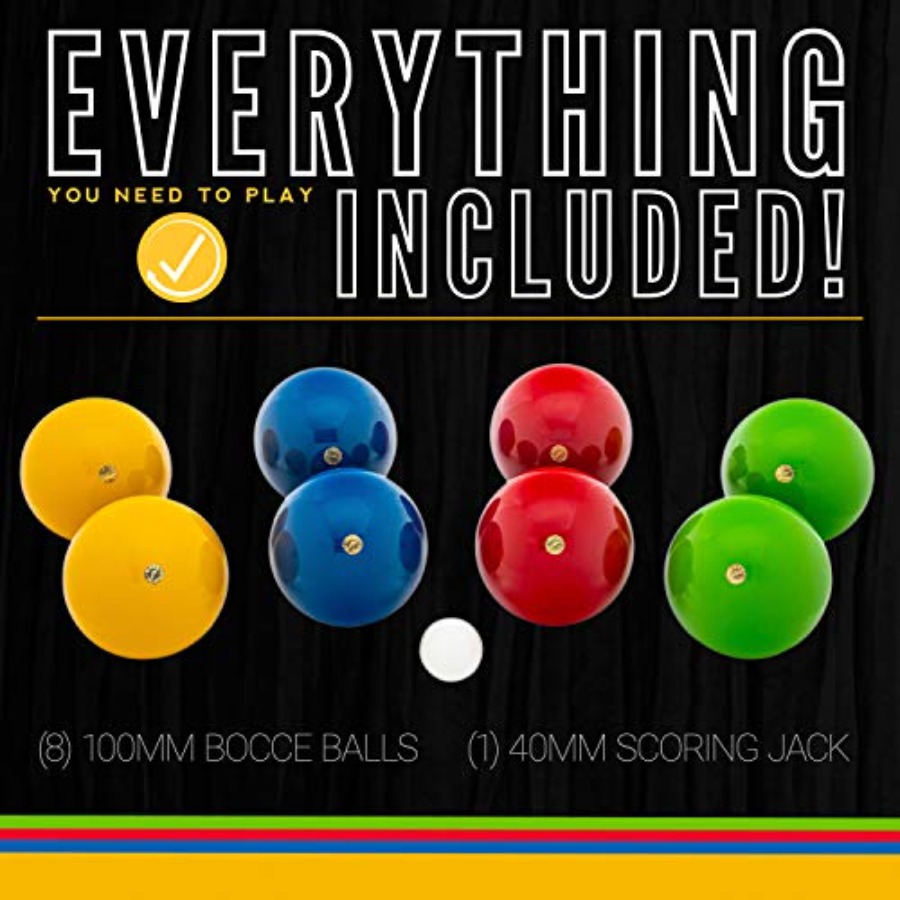 Boccia-Set mit 8 Holzkugeln un – Bocce Ball Lawn Bewertung und Preis