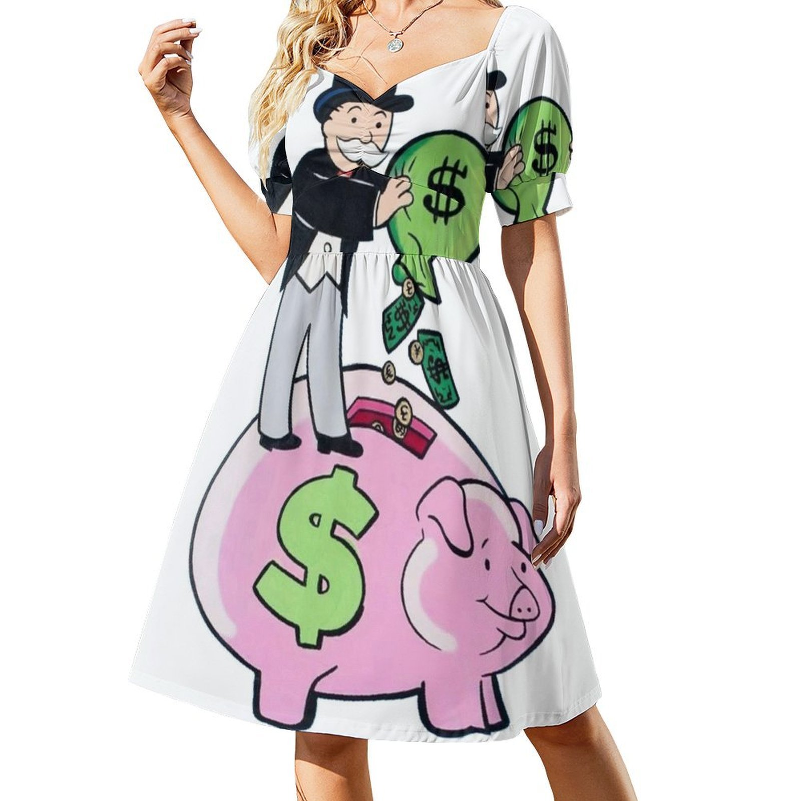 Sparschwein Sexy Urlaubskleid  – Party Games Quotes Bewertung und Preis